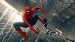 Tom Holland as Spider-Man in a scene from Spider-Man: Brand New Day