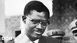 Patrice Lumumba, Congo's first prime minister and independence icon, in a historical photograph