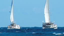 The aid sailboats Friendship and Tigger Moth depart Isla Mujeres, Mexico, carrying humanitarian supplies bound for Cuba.
