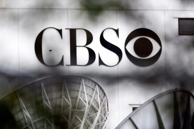 CBS News logo on the exterior of the CBS Broadcast Center building in Manhattan, New York