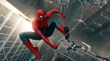 Tom Holland as Spider-Man in a scene from Spider-Man: Brand New Day