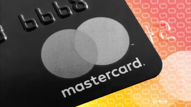 Mastercard credit card placed on a computer keyboard, illustrating the payments giant's push into digital currency infrastructure with the $1.8 billion BVNK acquisition