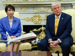 US President Donald Trump meets with Japanese Prime Minister Sanae Takaichi in the Oval Office at the White House on March 19, 2026