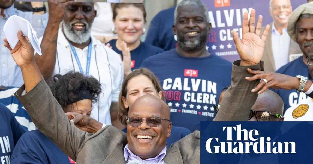 Calvin Duncan waves to supporters in New Orleans during his campaign for clerk of criminal court in October 2025