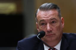 Todd Lyons speaks during a Senate Homeland Security Committee hearing on Capitol Hill in Washington in a file photo