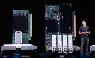 John Ternus speaks on stage during Apple's Worldwide Developers Conference in San Jose.