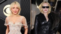 Sabrina Carpenter and Madonna performing together during Carpenter’s Coachella weekend-two set