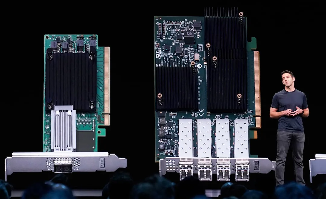 John Ternus speaks on stage during Apple's Worldwide Developers Conference in San Jose.