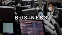 Medallia logo on a corporate graphic used to illustrate reporting on Thoma Bravo's debt restructuring and possible creditor takeover