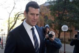 Ben Roberts-Smith arrives at the Federal Court in Sydney in a file photo.