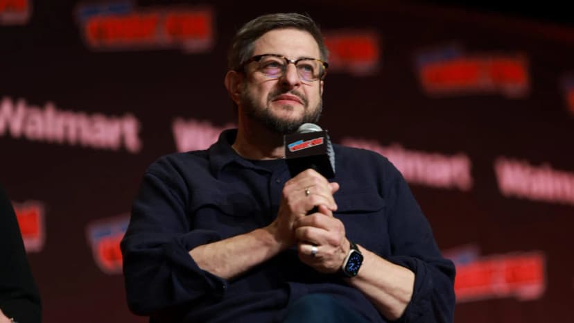 Eugene Mirman at a public event in a Jason Mendez/Getty Images press photo