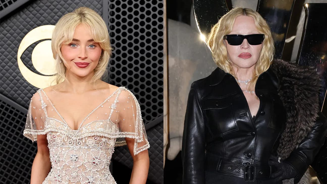 Sabrina Carpenter and Madonna performing together during Carpenter’s Coachella weekend-two set