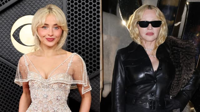 Sabrina Carpenter and Madonna performing together during Carpenter’s Coachella weekend-two set