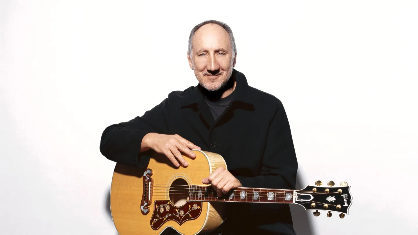 Pete Townshend in a dark jacket in a promotional portrait released with coverage of the Primary Wave partnership