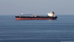 Commercial oil tankers transiting the Strait of Hormuz in the Persian Gulf