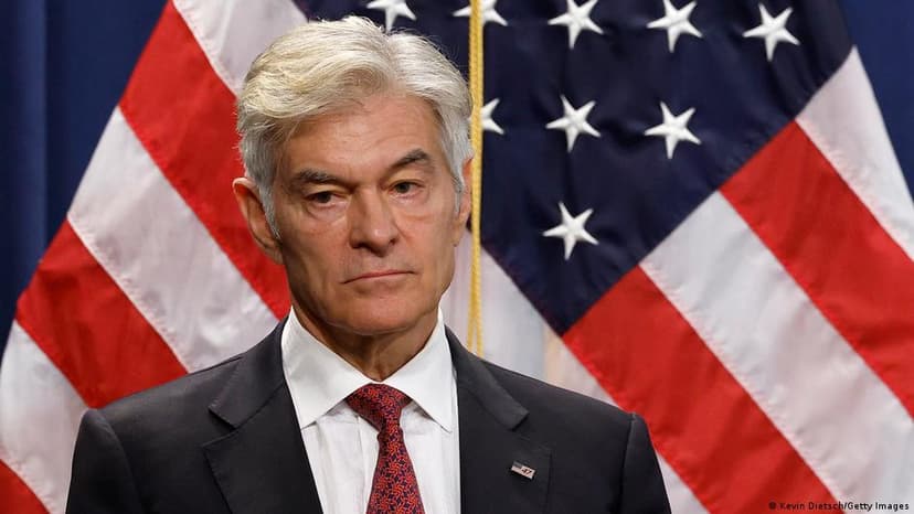 Dr. Mehmet Oz, CMS administrator, during a public health briefing on measles vaccination in the United States