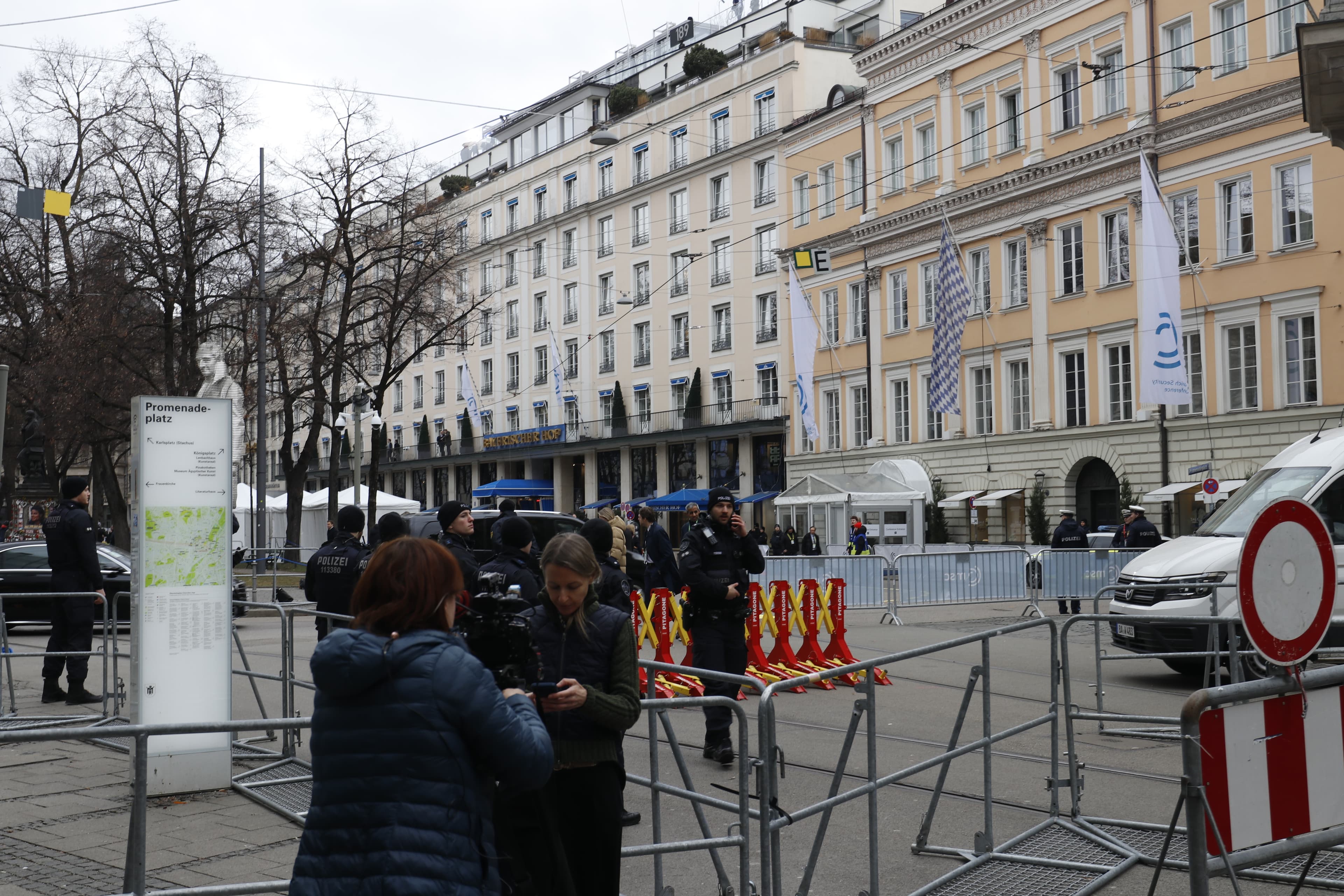 The 2026 Munich Security Conference venue at Hotel Bayerischer Hof, where European defense spending and Franco-German tensions dominated discussions