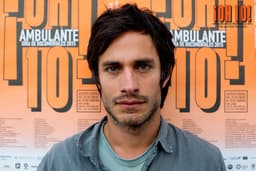 Gael García Bernal at a press event