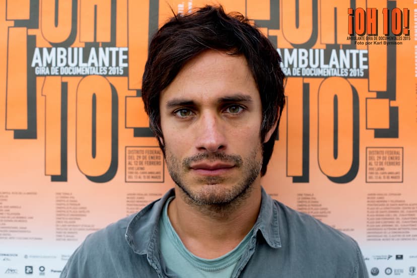 Gael García Bernal at a press event