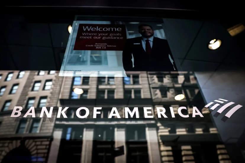 A customer uses an ATM at a Bank of America branch in Boston in a Reuters file photo