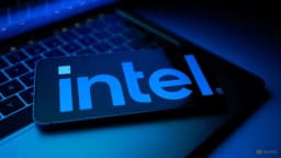Reuters illustration of an Intel logo used with coverage of Intel joining Elon Musk's Terafab chip project