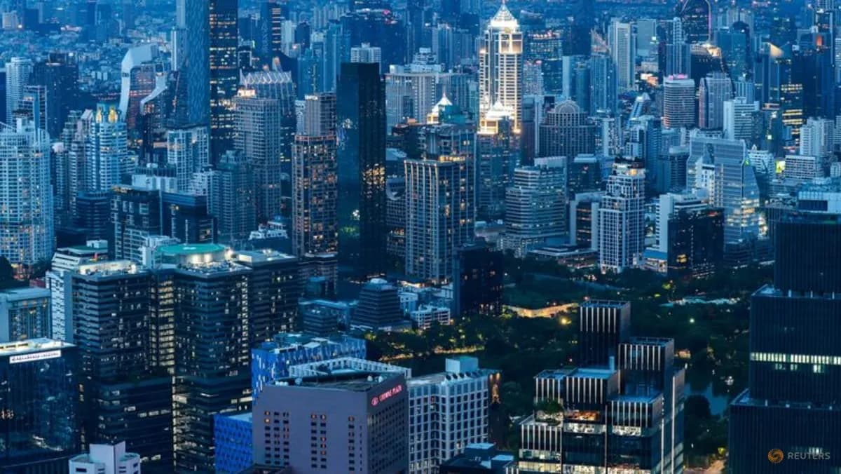 Bangkok skyline at sunset photographed by Reuters as Thailand’s first-quarter growth outlook weakens