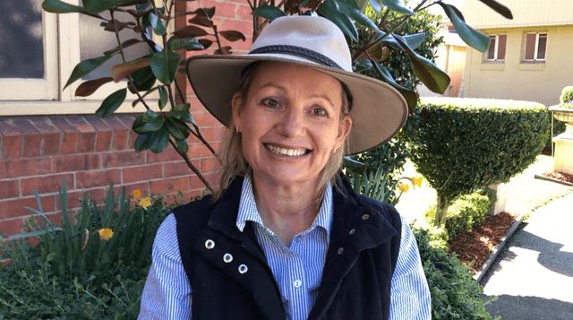 Sussan Ley speaking at a press conference in September 2021