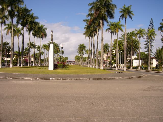Aerial view of Toamasina (Tamatave), Madagascar's second-largest city and primary port, before Cyclone Gezani devastated the coastal metropolis