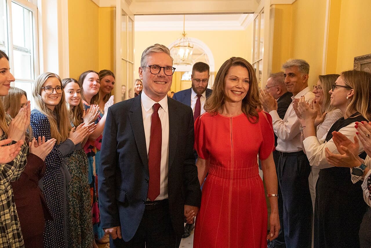 Prime Minister Keir Starmer arriving at 10 Downing Street, London